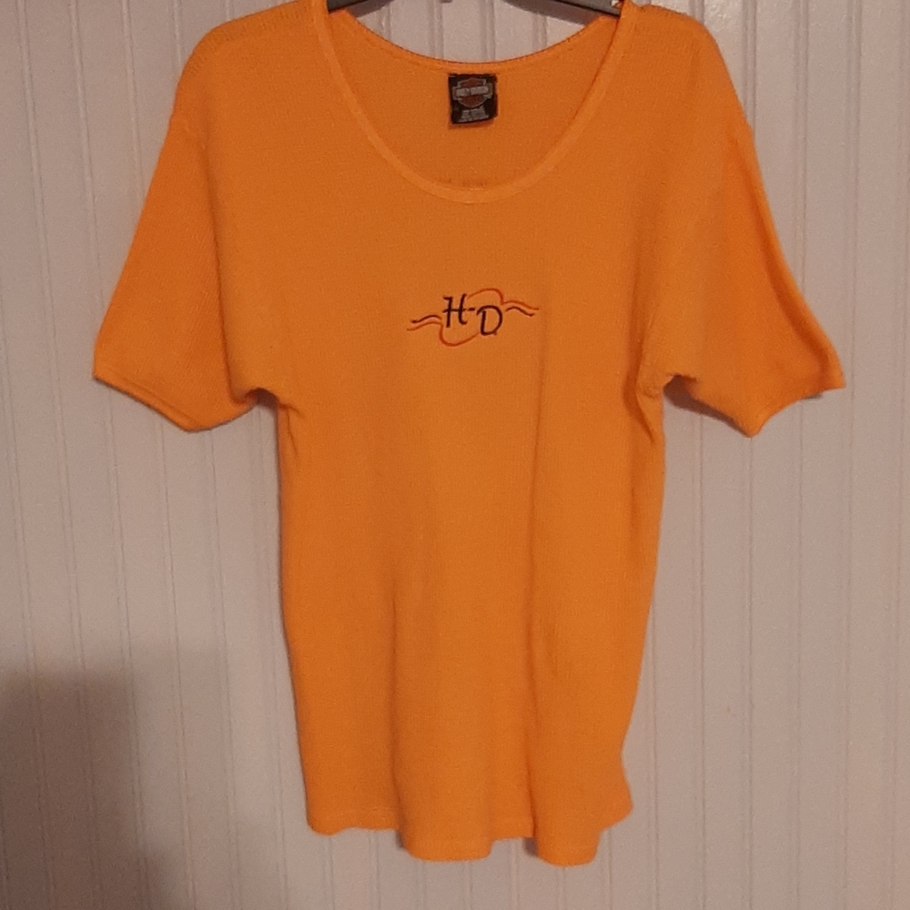 Like New Harley-Davidson waffle weave Top …
